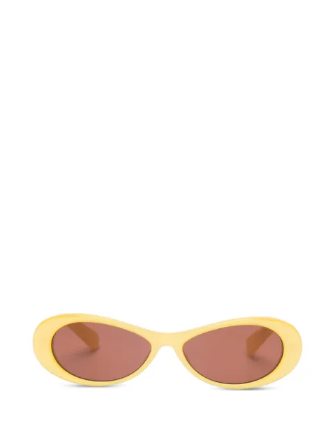 Jacquemus Nuvola oval-frame sunglasses Yellow JAC135