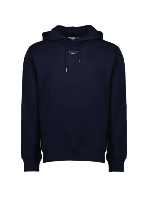 Drôle De Monsieur slogan-detail hoodie Blue PERMHO161CO127NY