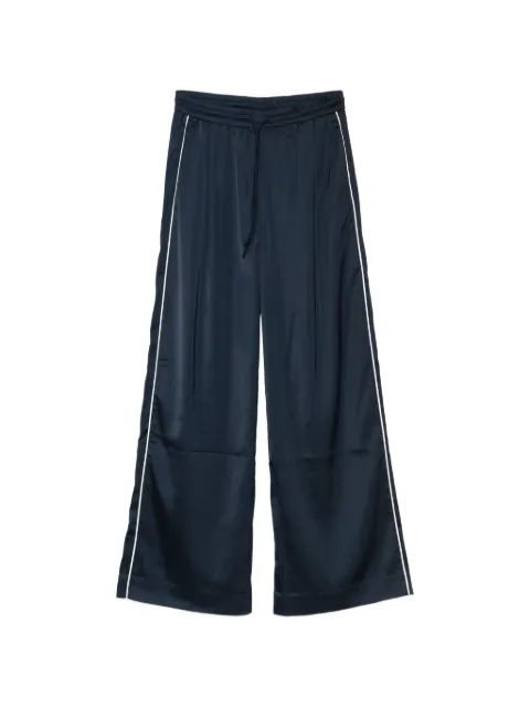 Gestuz drawstring stripe trousers Blue 10910646