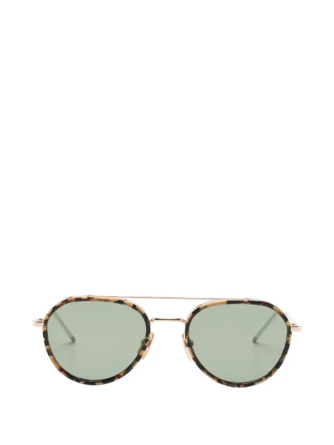 Thom Browne Eyewear pilot-frame sunglasses Brown UES801AG0003