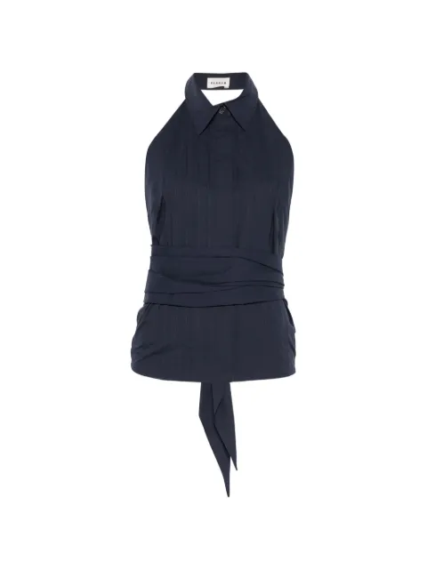 P.A.R.O.S.H. pleated top Blue D381302CANYOX26