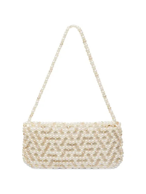0711 May beaded shoulder bag Neutrals 0711SS2616