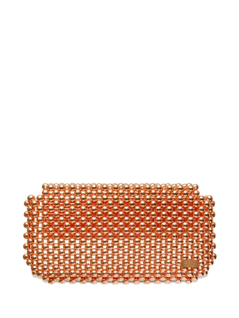 0711 Clover beaded clutch bag Orange 0711SS2638