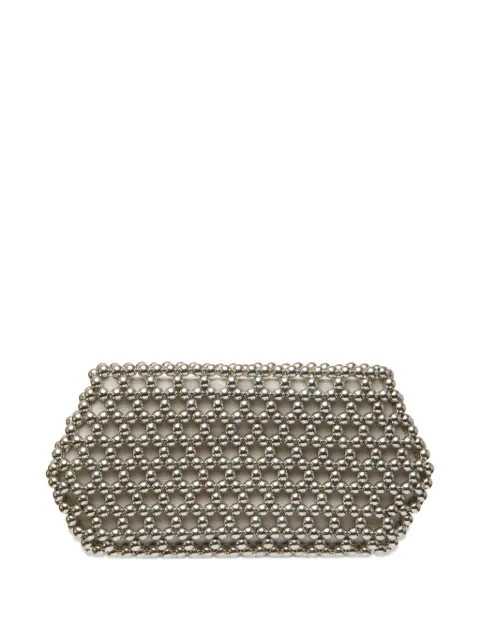 0711 Lizzie beaded clutch bag Silver 0711SS2629