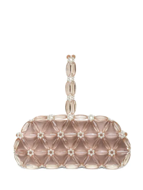 0711 Tebea beaded clutch bag Neutrals 0711SS2621