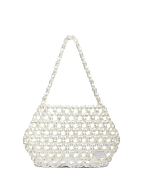 0711 mini Ella beaded clutch bag Neutrals 0711SS2642