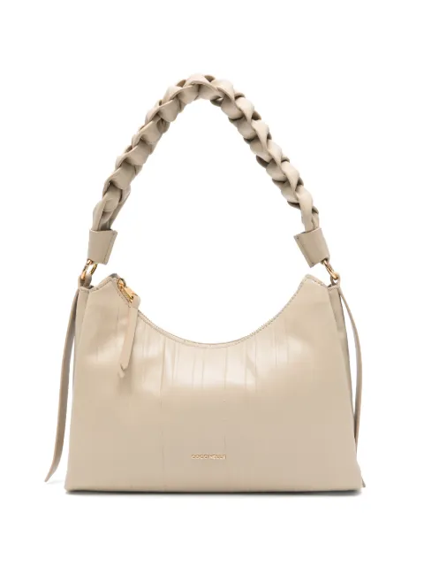Coccinelle Boheme braided-handle shoulder bag Neutrals E1UT1130301