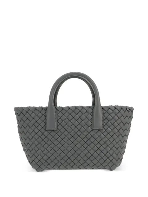 Bottega Veneta Pre-Owned 2020s small Cabat intrecciato tote bag Grey 425494