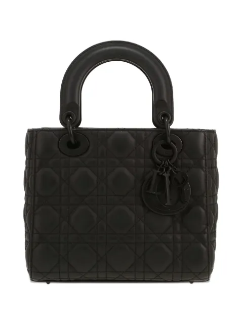 Christian Dior Pre-Owned 2020s Lady Dior leather tote bag Black 423503