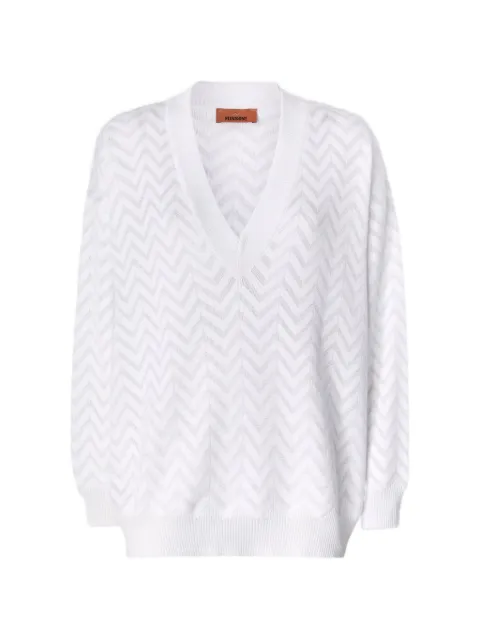 Missoni v-neck sweater White DC26SN01BK01H2