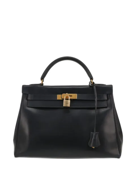 Hermès Pre-Owned 1993 32 Kelly leather tote bag Blue 427420