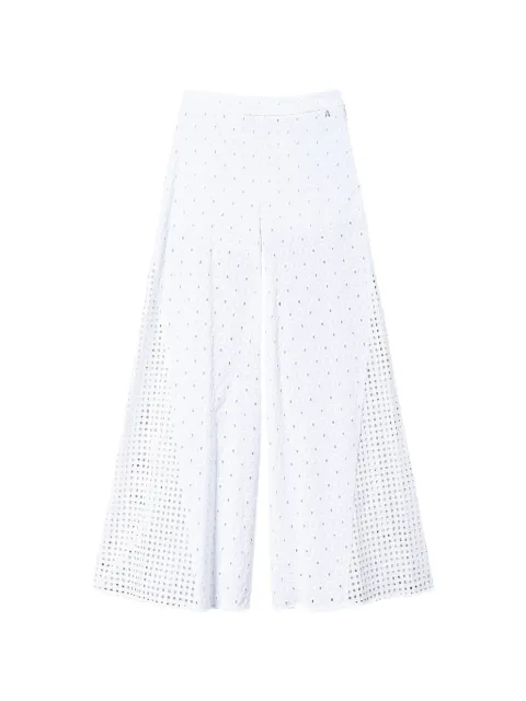 TWINSET broderie palazzo trousers White 241AT2076