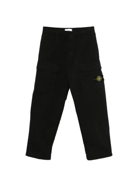 Stone Island logo-patch cargo pants Black L1S153100020S0A10