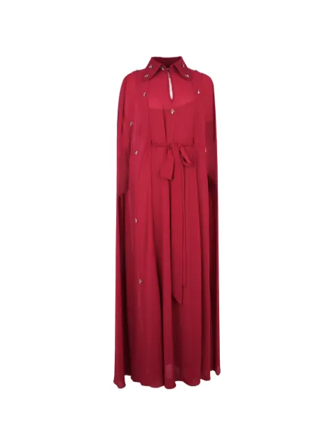Baruni Yara embellished collared maxi dress Red SS2630FU