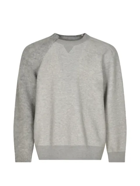 sacai colour-block sweater Grey 2403460M176
