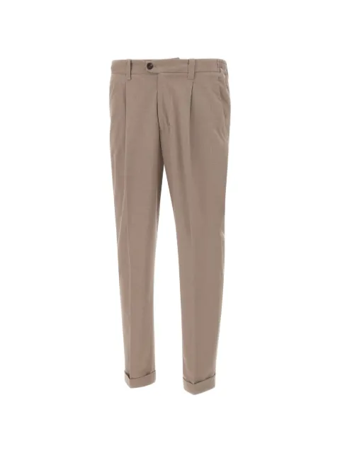 DEVORE pleated-detail trousers Neutrals DVR47CH10070575