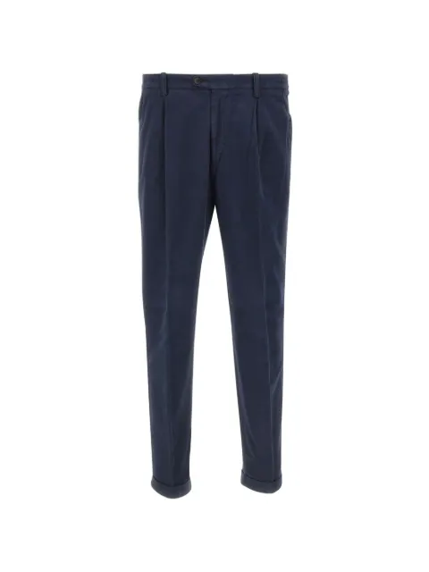 DEVORE pleated-details trousers Blue DVR47A085TC394