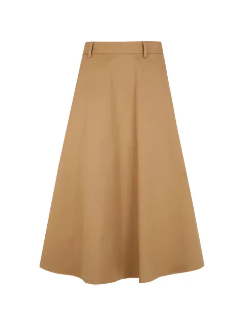 Semicouture A-line midi skirt Neutrals Y6SO56