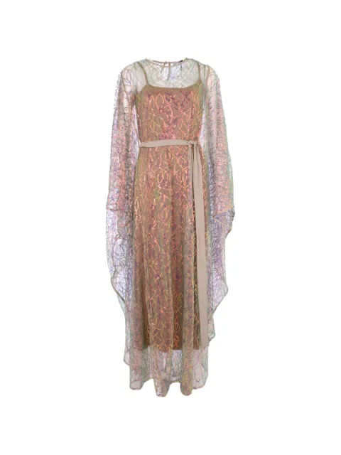 Baruni Habiba embellished maxi dress Neutrals SS2625BG