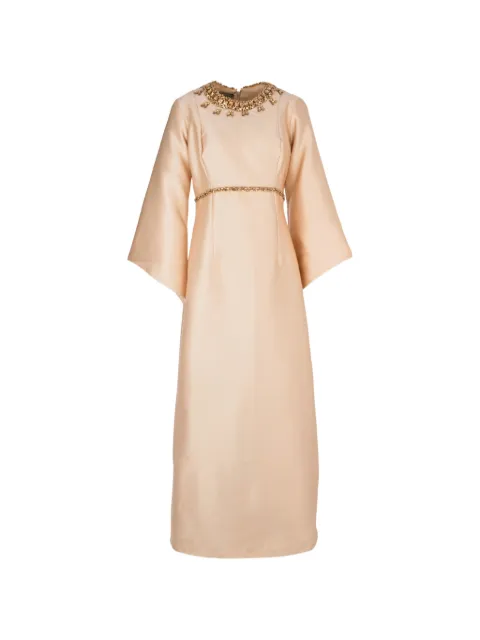 Baruni Sahara embellished maxi dress Neutrals SS2615BG