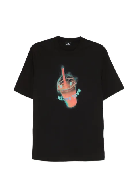 PS Paul Smith drink-print T-shirt Black M2R220XVP5758