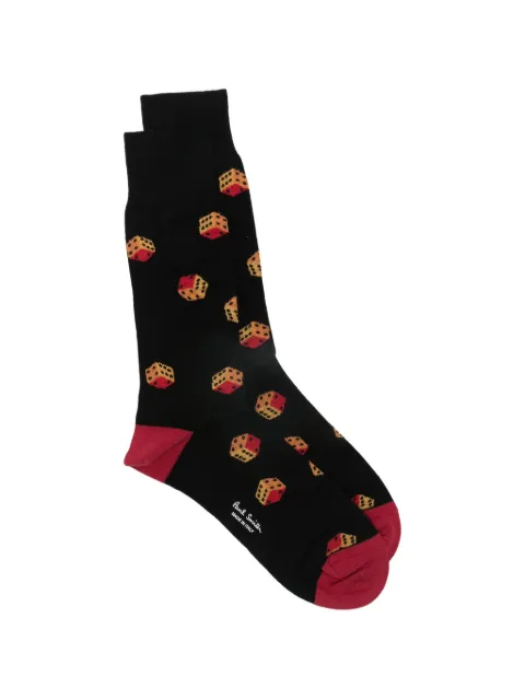 Paul Smith dice-pattern socks Black M1A800MOU847