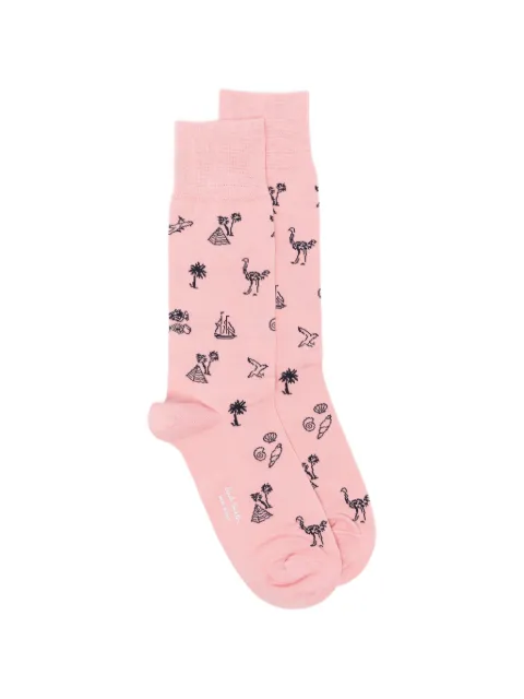 Paul Smith Ostrich socks Pink M1A380CIU857