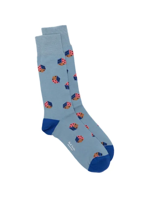 Paul Smith dice-pattern socks Blue M1A800MOU847
