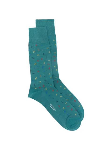 Paul Smith Meribel logo-pattern socks Blue M1A800MOU890