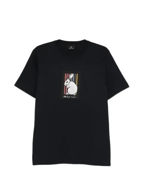 PS Paul Smith rabbit-print T-shirt Blue M2R011RVP5620