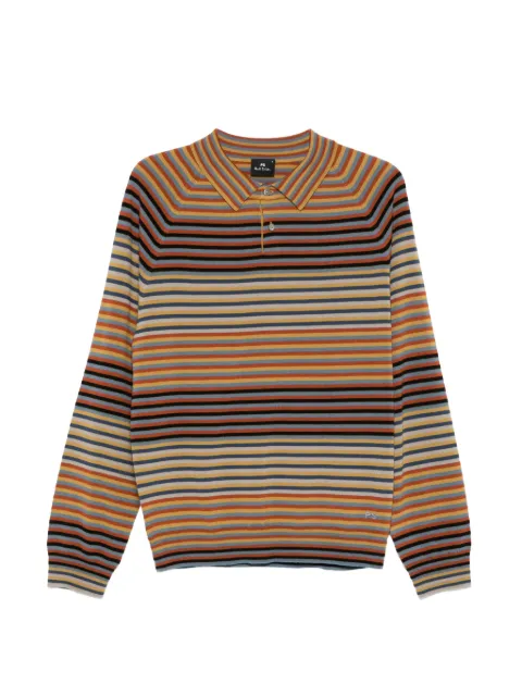 PS Paul Smith striped polo shirt Neutrals M2R797ZV22601