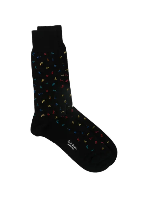 Paul Smith Meribel logo-pattern socks Black M1A800MOU890