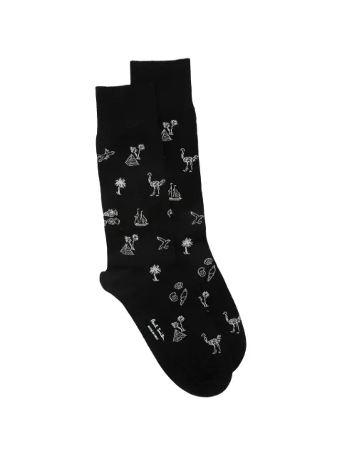 Paul Smith Ostrich socks Black M1A380CIU857