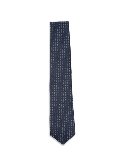 Paul Smith logo silk tie Blue M1A0TIEUT414