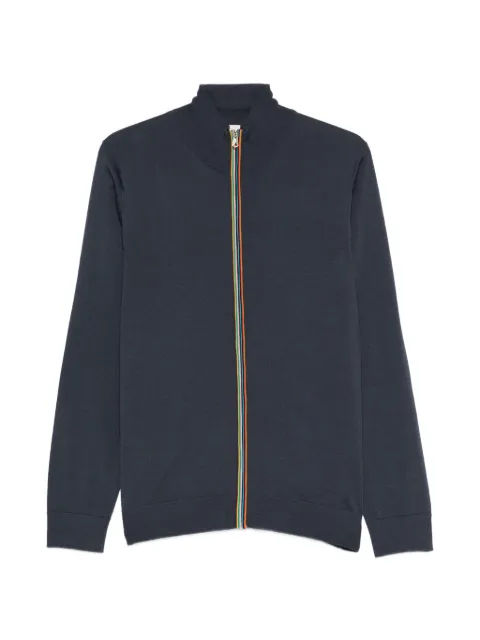 Paul Smith Signature Stripe zip-through cardigan Blue M1R248ZP02094
