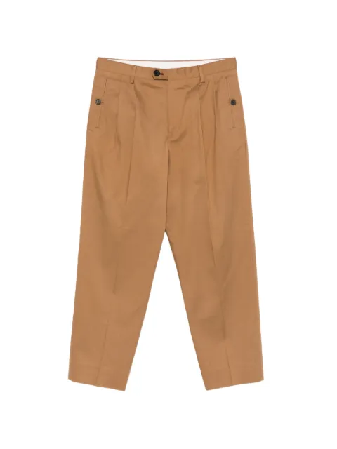 PS Paul Smith pleated wide-leg trousers Brown M2R845ZV22553