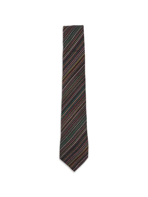 Paul Smith The Houndstooth striped tie Black M1A0TIEU41692
