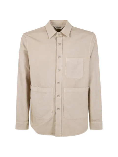 ASPESI buttoned pocket shirt Neutrals ACE84P068