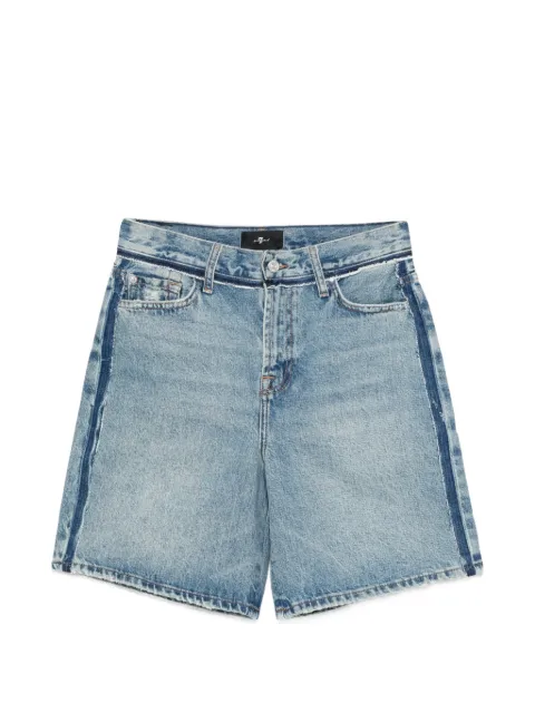 7 For All Mankind stripe denim shorts Blue 7U870E35