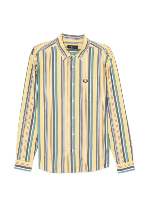 Fred Perry striped shirt Yellow M2432