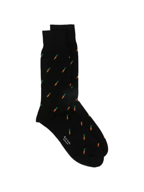 Paul Smith carrot-print socks Black M1A800MOU604