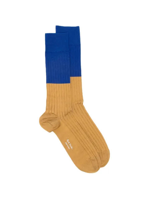 Paul Smith Candles ribbed colour-block socks Neutrals M1A380CIU846