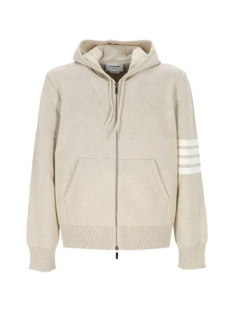 Thom Browne hooded stripe cotton sweater Neutrals MKT023AY3061