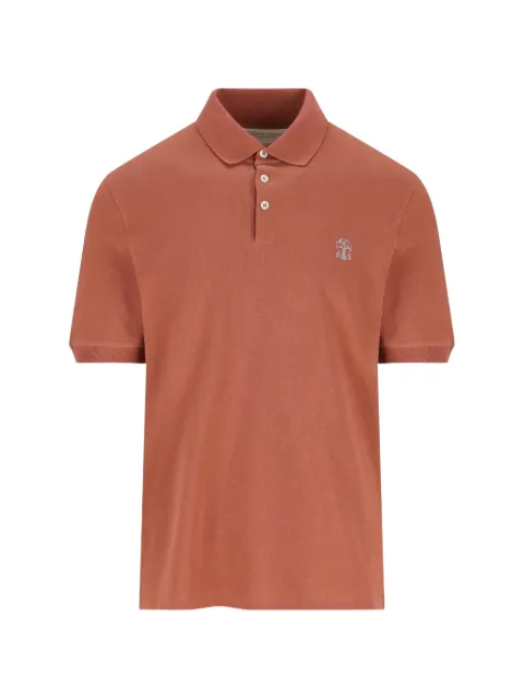 Brunello Cucinelli logo T-shirt Brown ME8548788CLF05