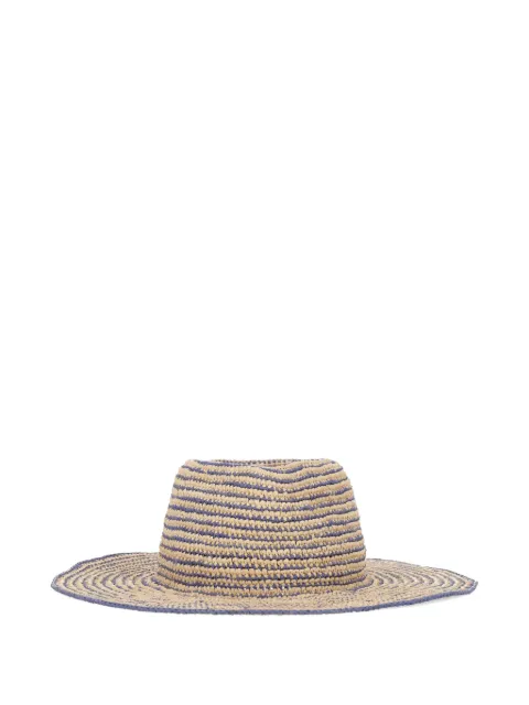 Helen Kaminski striped raffia hat Neutrals HAT52241NATURALLAPIS