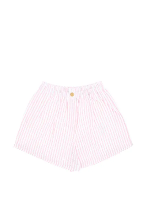 Forte Forte striped button shorts Pink 14729COTTONCANDY