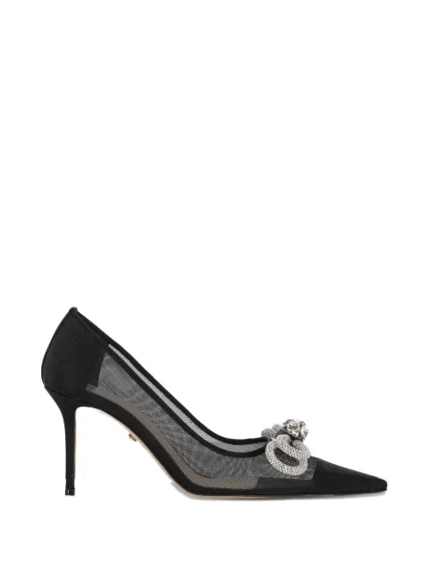 MACH & MACH bow embellished heeled sandals White R26S114085NET