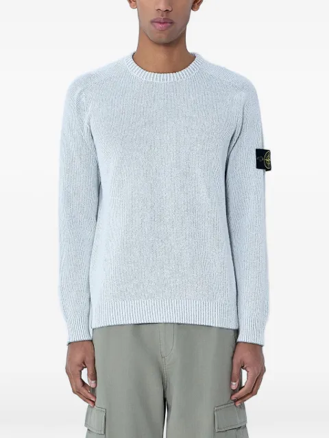 Stone Island 5100033 plated rib cotton bouclé sweatshirt Grey L1S155100033S0N12