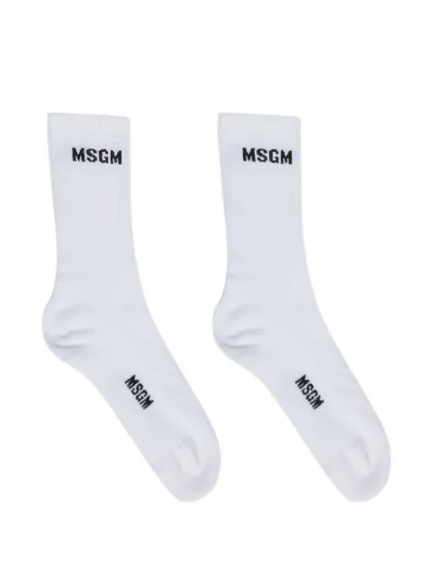MSGM ribbed socks White 4040MS05267075