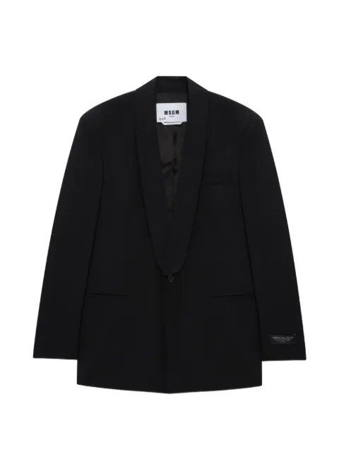 MSGM shawl-lapel jacket Black 4040MG01267100
